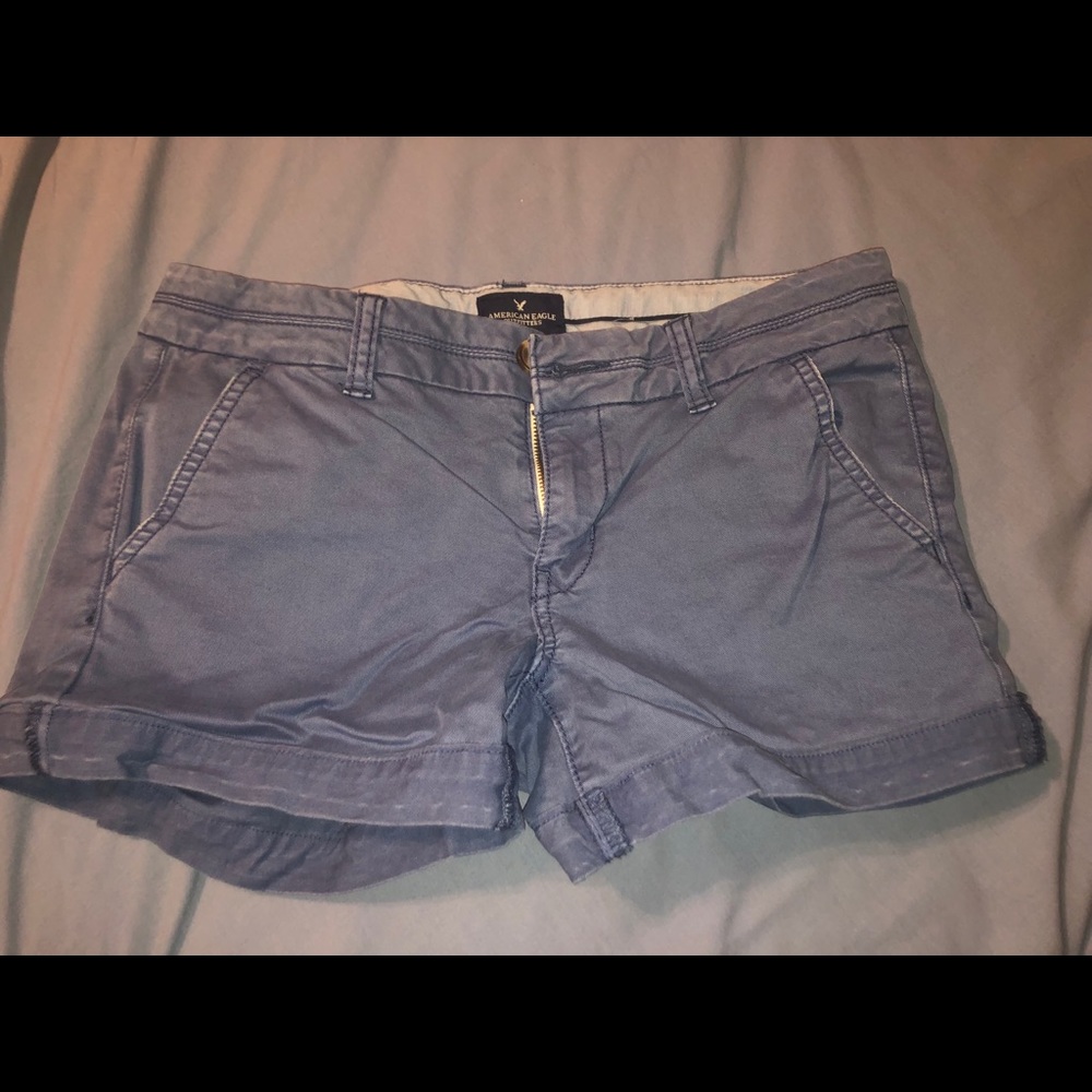 blue jean shorts
